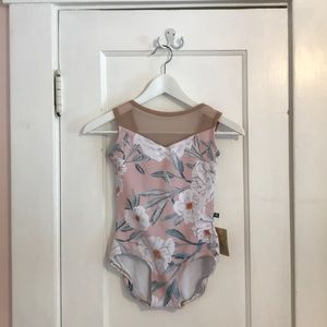 Lucky Leo brand pink pattern Leotard